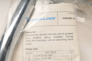 Genuine NOS Honda Hondaline 0Y151-MB600 Engine Guard Crash bar set Chrome VF1000