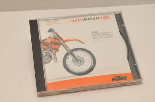 GENUINE KTM SERVICE REPAIR WORKSHOP MANUAL CD 3206008 85 SX 2004