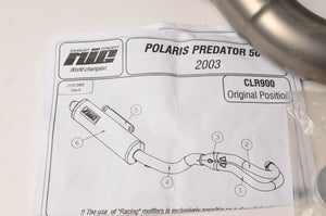 NEW Mig Exhaust Concepts - CLR900 Full System - Polaris Predator 500 2003-07