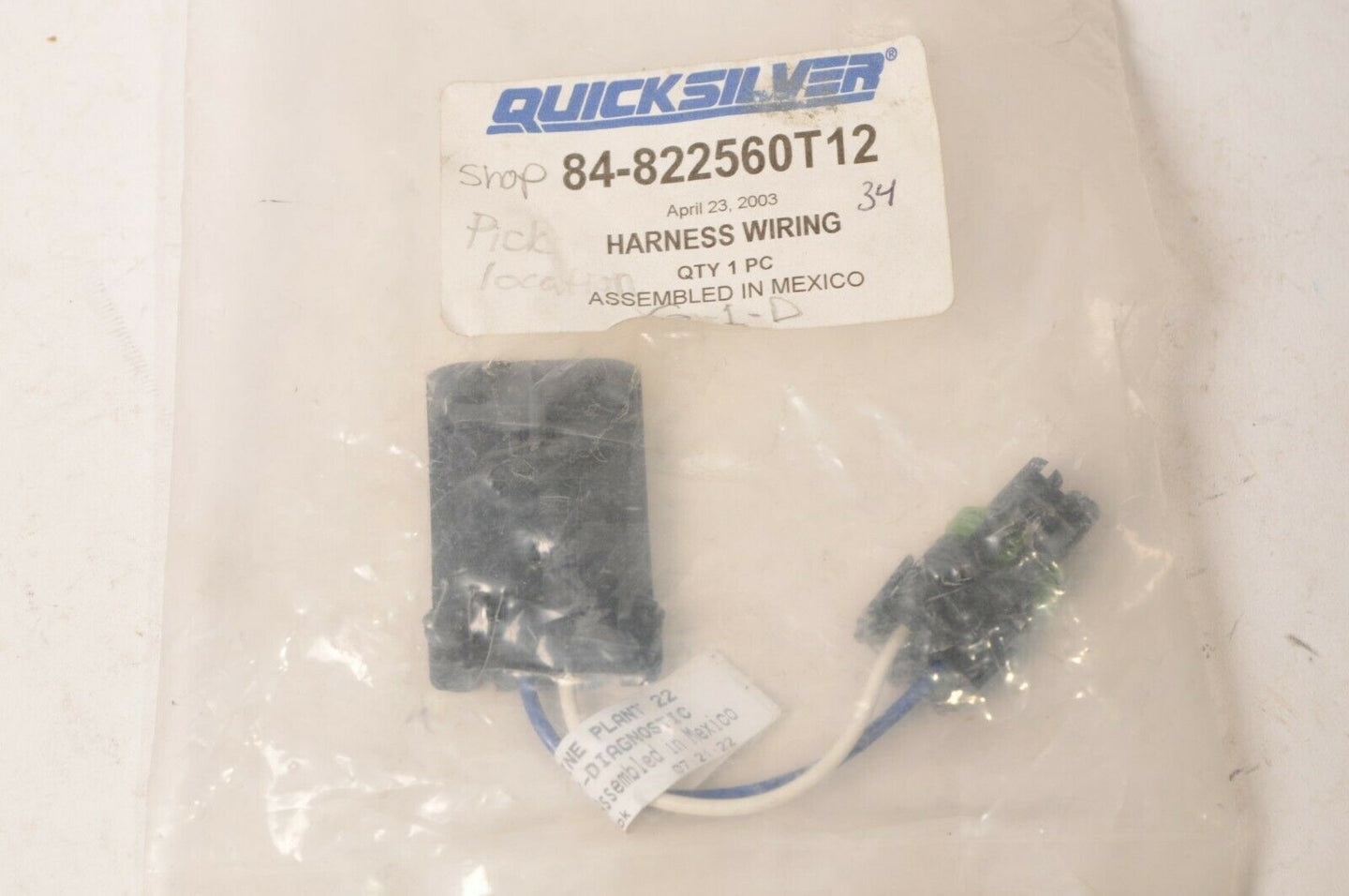 Mercury MerCruiser Quicksilver Harness for Diagnostic Tester | 91-822560T12