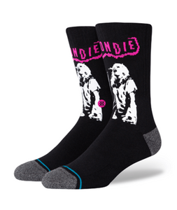 Stance Blondie Punk Crew Socks - Black with INFIKNIT Guarantee