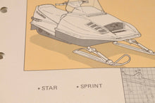 Load image into Gallery viewer, Vintage Polaris Parts Manual 9911543 - 1989 Star Sprint Snowmobile Genuine OEM