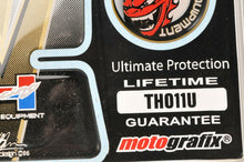 Load image into Gallery viewer, MOTOGRAFIX TH011U Motorcycle Gel Tank Pad - Honda CBR1000XX Style Black Gold