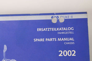 Genuine Factory KTM Spare Parts Manual Chassis - 640 Duke II 2002 | 320852