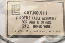 Load image into Gallery viewer, NEW/NOS LLP VINTAGE CABLE, THROTTLE #911 AMF &amp; OTHERS 27.25&quot; INNER WIRE