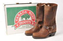Load image into Gallery viewer, Canada West Boots - Mens Brown Leather Motorcycle Biker Crazy Horse 13 2E 5084
