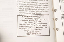 Load image into Gallery viewer, Genuine Yamaha Factory Assembly Manual 1996 96 Vmax 500 600  | VX500 VX600