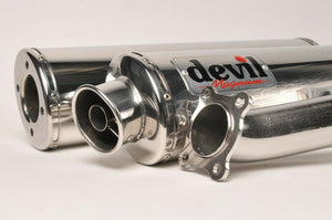 NEW Devil Exhaust - High Mount Stainless Magnum 55085 Suzuki SV1000S 2003