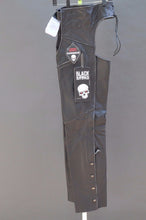 Load image into Gallery viewer, BLACK BRAND WOMENS TEMPTRESS BIKER CHAPS X-SMALL NEW