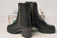 Load image into Gallery viewer, Martino Boots - Ladies Black Leather Cascade Motorcycle 114111 Size 11