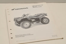Load image into Gallery viewer, 2004 TRX350 FE FM Genuine OEM Honda Factory SETUP INSTRUCTIONS PDI MANUAL S4212