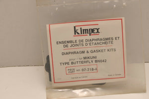 NOS Kimpex 07-218-04 Diaphragm & Gasket Set - Mikuni BN042