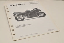 Load image into Gallery viewer, 2003 CBR1100XX  GENUINE Honda Factory SETUP INSTRUCTIONS PDI MANUAL S0184