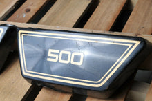 Load image into Gallery viewer, GENUINE YAMAHA SIDE COVERS LEFT/RIGHT XS500 1977 BLACK XS 500