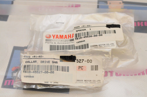 NEW NOS OEM YAMAHA 61A-45527-00 + 61A-45538-00 COLLAR AND SPACER, DRIVE SHAFT - Motomike Canada
