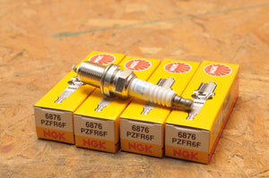 NEW NGK SPARK PLUG  PZFR6F 6876 FOUR PLUGS (4) PLATINUM