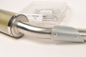 NEW Mig Indy Exhaust IDY-468TA Silver Weave Muffler Silencer Yamaha R6 1999-02