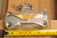 Load image into Gallery viewer, NOS EMGO HONDA MOTORCYCLE HANDLEBAR CHROME TOP BRIDGE RISER CLAMP &quot;ROAD RIDER&quot;