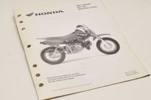 Load image into Gallery viewer, 2003 XR50R XR50 GENUINE Honda Factory SETUP INSTRUCTIONS PDI MANUAL S0133