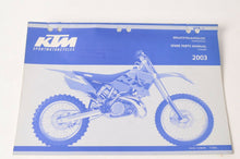 Load image into Gallery viewer, Genuine Factory KTM Spare Parts Manual Chassis 250 SX 2003 03 | 320885