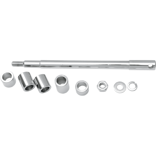 Drag Specialties Front Chrome Axle Kit - FLST FRT FLSTF Softail 1986-1999