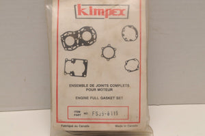 New NOS Kimpex Full Gasket Set R18-8119 FS 09-8119 711119 Skidoo Elan 250 Twin