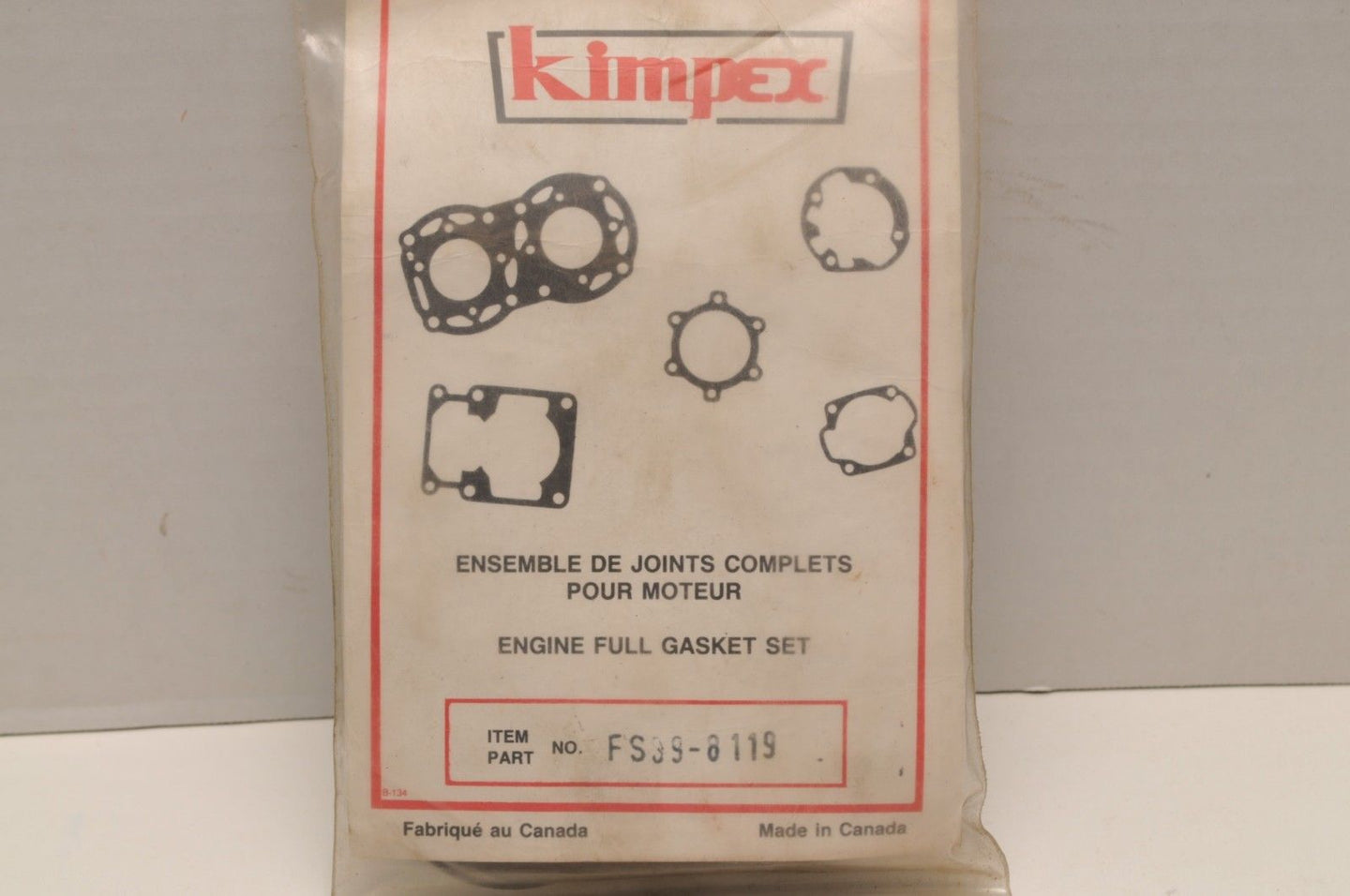 New NOS Kimpex Full Gasket Set R18-8119 FS 09-8119 711119 Skidoo Elan 250 Twin