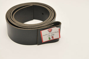 GENUINE DUCATI BLACK LEATHER BELT STRAP WITH TIN (MADE IN ITALY) 98154900