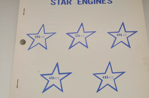 Vintage Polaris Parts Manual 1970 Star Engines 292 - 488 Snowmobile Genuine OEM