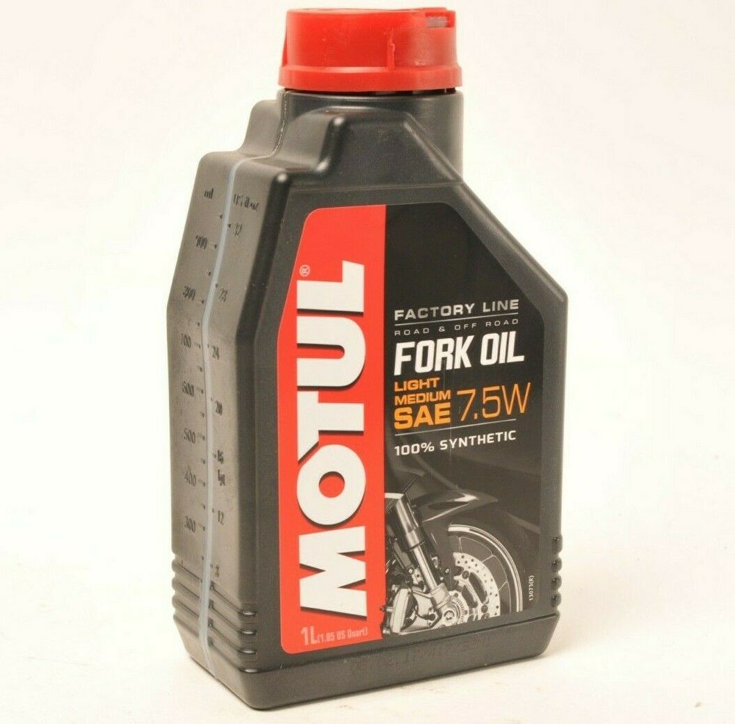 Motul 7.5w Fork Oil Huile de Fourche - Factory Line Synthetic 1L 1.05QT #105926