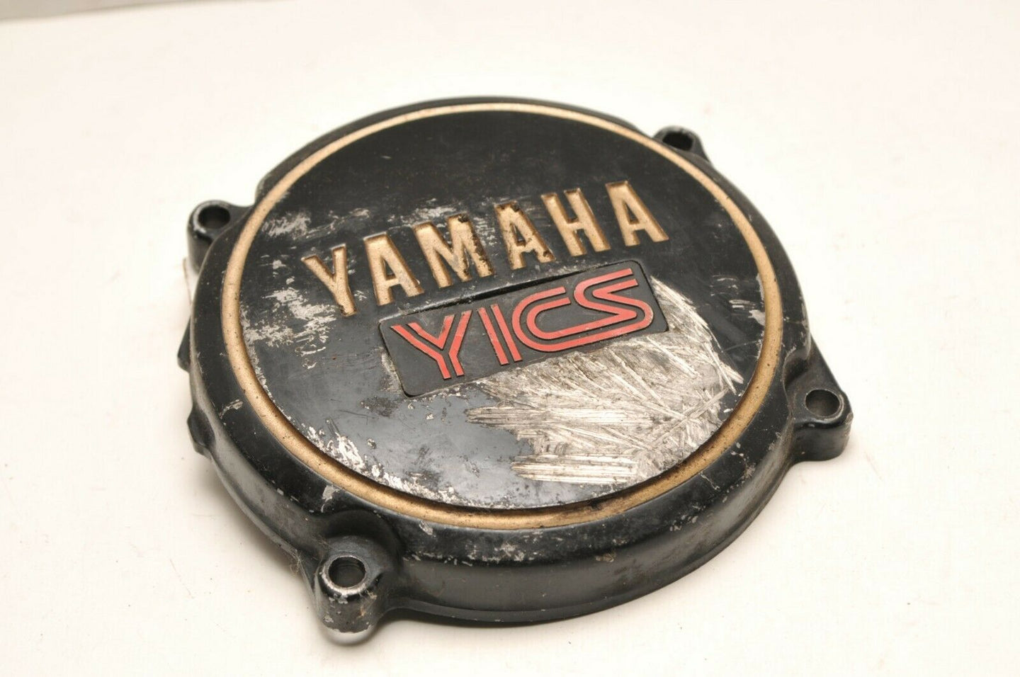 OEM Yamaha 4U8-15426-01 Seca RH Oil Pump Cover YICS 1983 #4 Black/Gold
