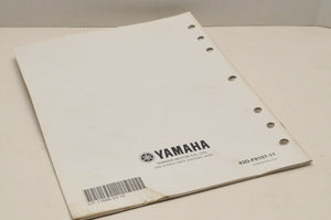 Genuine Yamaha ASSEMBLY SETUP MANUAL YFM90RZ RAPTOR 90 2010 LIT-11666-23-10