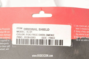 Genuine Icon Helmet Visor Shield - DARK SMOKE TINT 0130-0383 Fog Free RST IC-01
