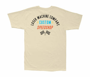 Loser Machine Blacktop Stock Tee Men's T-Shirt Cream / Vintage White