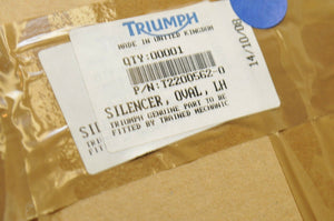 Triumph T2200562 Silencer Muffler, Left LH SPEED TRIPLE 1050 2009-2010 OEM