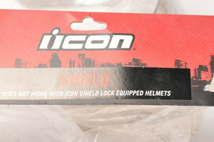 Genuine Icon Helmet Visor Shield - SILVER TINT 0130-0384 Fog Free RST FF