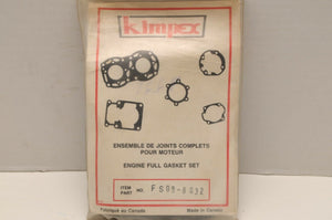 NOS Kimpex Full Gasket Set R18-8032 FS09-8032 711032 Arctic Cat Kawasaki SnoJet+