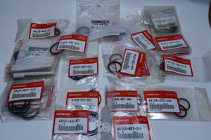 Genuine Honda Parts O-Ring Lot Shop Dealer Bulk - see listing for part numbers!