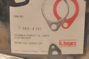 New NOS Kimpex Full Gasket Set R18-8101 FS09-8101 09-8101 Yamaha GPX433F 1974-75