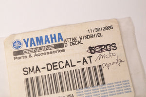 Genuine Yamaha Decal  "ATTAK" Windshield Sticker - Snowmobile  | SMA-DECAL-AT