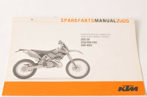 Genuine Factory KTM Spare Parts Manual Chassis 250 300 SX MXC EXC 05 2005