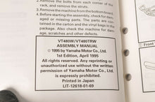Load image into Gallery viewer, Genuine Yamaha Factory Assembly Manual 1996 96 VENTURE XL 480 | VT480 VT480W