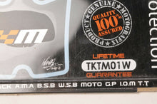 Load image into Gallery viewer, MOTOGRAFIX TKTM01W Motorcycle Gel Tank Pad - KTM RACE V2 RC8 WHITE/BLACK
