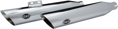 S&S Slash Cut Muffler Chrome 50-State Legal Slip-On Harley M8 Softail 2018-22