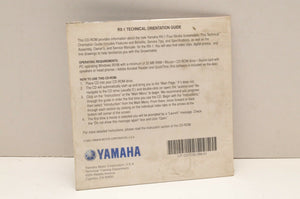Genuine YAMAHA TECHNICAL ORIENTATION CD-ROM RX-1 SNOWMOBILE LIT-CDTOG-SM-01 2002