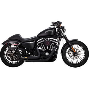 Vance & Hines Shortshots Staggered Exhaust Black 40th for Harley Sportster 14-20