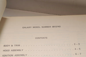 Vintage Polaris Parts Manual 9910724 1981 Galaxy 440 Snowmobile Genuine OEM