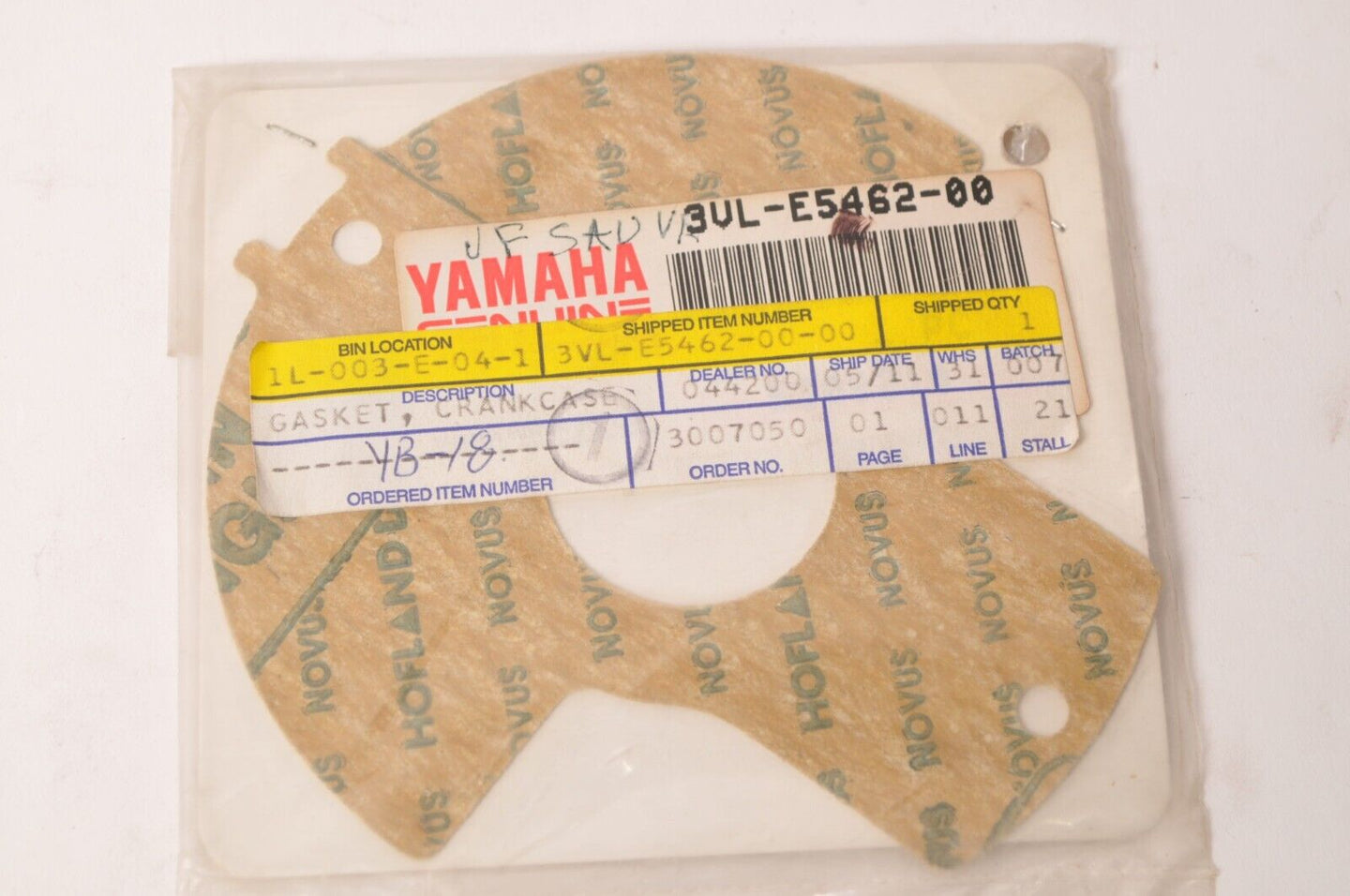Genuine Yamaha Gasket,Crankcase Cover CW50 Zuma II  | 90386-22102