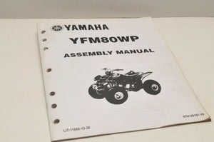 Genuine Yamaha ASSEMBLY SETUP MANUAL YFM80WP RAPTOR 80 2002 LIT-11666-15-38