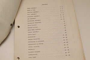 Vintage Polaris Parts Manual 9910723 1981 Gemini 244 Snowmobile Genuine OEM